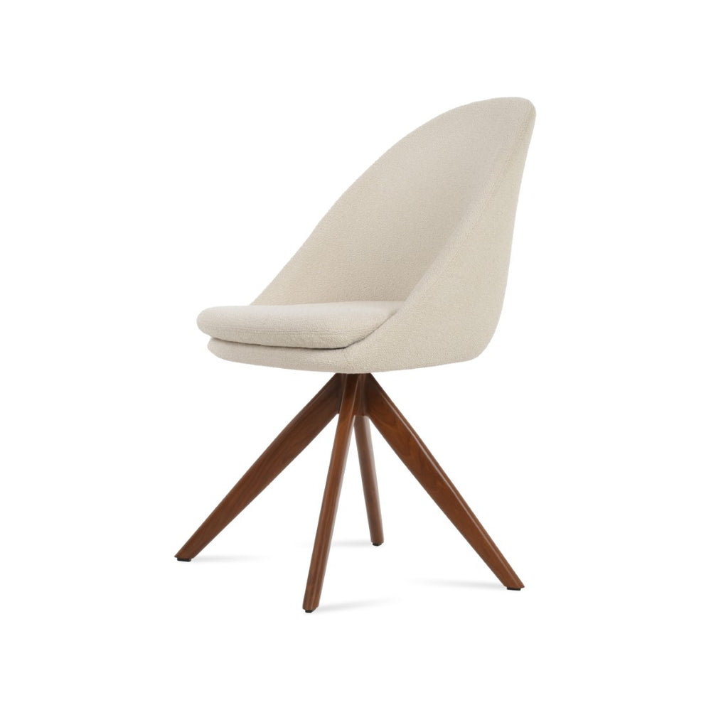 Soho Concept Avanos Sword Dining Swivel Chair - Stylish & Durable Steel Base, Elegant Camira Fabrics, 10-year Guarantee Gold,Red  Soho-concept-dining-chair-01050