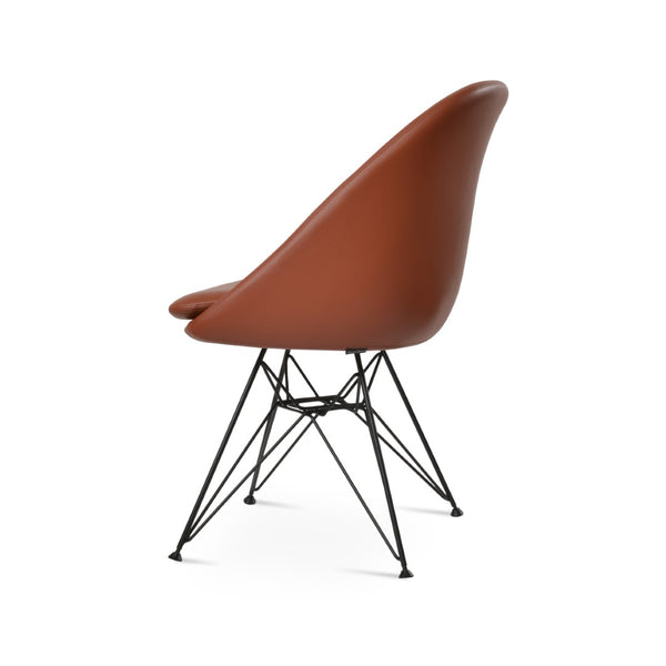 Soho Concept Avanos Mw Dining Chair - Modern Leatherette Design, Memory Swivel & 2-year Guarantee, 300 Lb Capacity Black  Soho-concept-dining-chair-01062