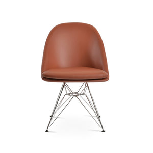 Soho Concept Avanos Star Dining Chair - Modern Elegance With Soft Leatherette, 2-year Guarantee & Stylish Base Chrome  Soho-concept-dining-chair-01065