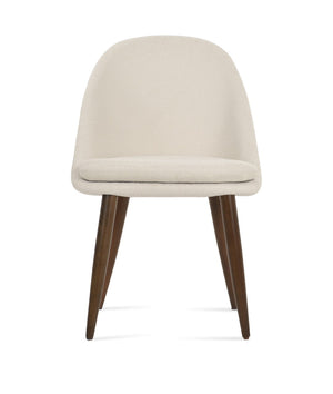 Soho Concept Avanos Wood Lounge Dining Chair - Solid Beech, Plush Upholstery, 10-year Guarantee, Stylish Comfort Walnut,White  Soho-concept-dining-chair-01086