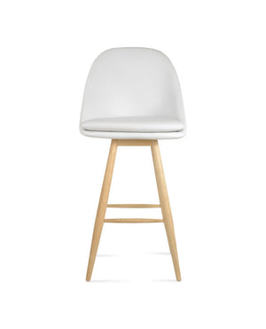 Soho Concept Avanos Baba Barstools & Counterstools - Elegant Solid Wood With Leatherette, 2-year Guarantee! Natural,White  Soho-concept-dining-chair-06588