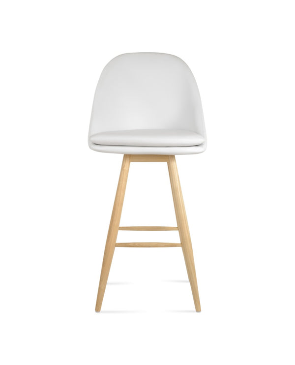 Soho Concept Avanos Baba Barstools & Counterstools - Elegant Solid Wood With Leatherette, 2-year Guarantee! Natural,White  Soho-concept-dining-chair-06588