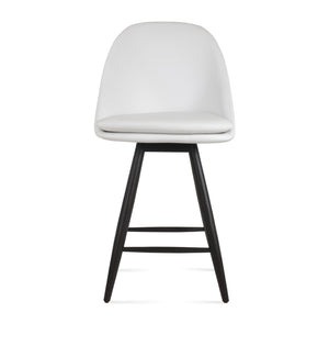 Soho Concept Avanos Baba Barstools & Counterstools - Elegant Solid Wood With Leatherette, 2-year Guarantee! White  Soho-concept-dining-chair-07431