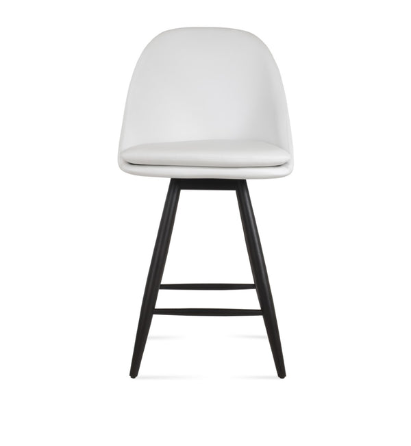 Soho Concept Avanos Baba Barstools & Counterstools - Elegant Solid Wood With Leatherette, 2-year Guarantee! White  Soho-concept-dining-chair-07431