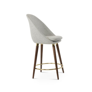 Soho Concept Avanos Dr-wood Barstools & Counterstools - Elegant Wool Upholstery With 10-year Guarantee & Chic Finish Walnut,Gold,Silver  Soho-concept-dining-chair-10468