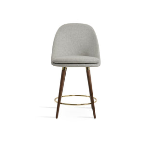 Soho Concept Avanos Dr-wood Barstools & Counterstools - Elegant Wool Upholstery With 10-year Guarantee & Chic Finish Walnut,Gold,Silver  Soho-concept-dining-chair-07432