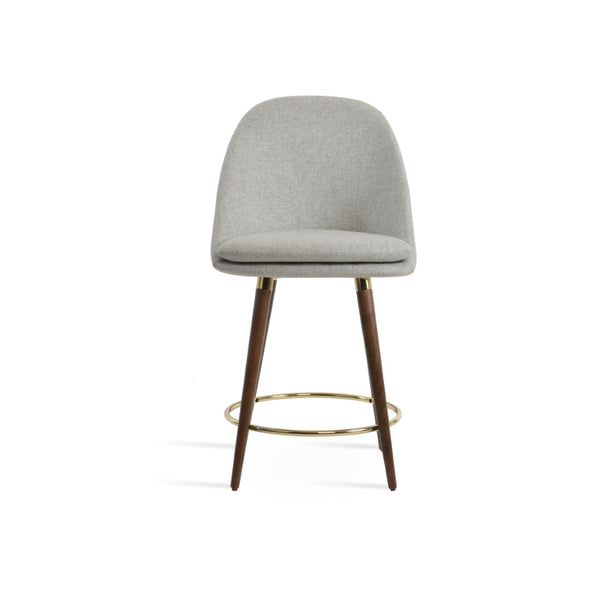 Soho Concept Avanos Dr-wood Barstools & Counterstools - Elegant Wool Upholstery With 10-year Guarantee & Chic Finish Walnut,Gold,Silver  Soho-concept-dining-chair-07432