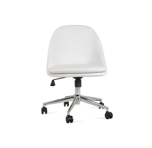 Soho Concept Avanos Office Chair - Durable Leatherette, 2-year Guarantee, Adjustable Height, Supports 350 Lbs White  Soho-concept-dining-chair-11647