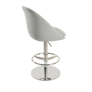 Soho Concept Avanos Adjustable Piston Barstools In Premium Camira Blazer Wool - 10-year Guarantee, Durable Design Silver  Soho-concept-dining-chair-10472
