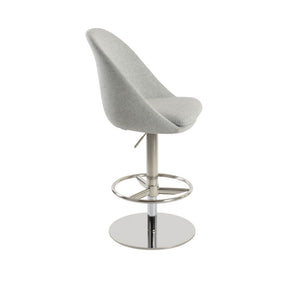 Soho Concept Avanos Adjustable Piston Barstools In Premium Camira Blazer Wool - 10-year Guarantee, Durable Design Silver  Soho-concept-dining-chair-07433