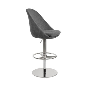 Soho Concept Avanos Adjustable Piston Barstools In Premium Camira Blazer Wool - 10-year Guarantee, Durable Design Dark Grey  Soho-concept-dining-chair-10471
