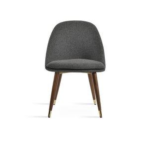 Soho Concept Avanos Ptr-wood Dining Chair In Camira Blazer Wool - Luxurious Design With 10-year Guarantee! Dark Grey,Walnut,Gold  Soho-concept-dining-chair-00943