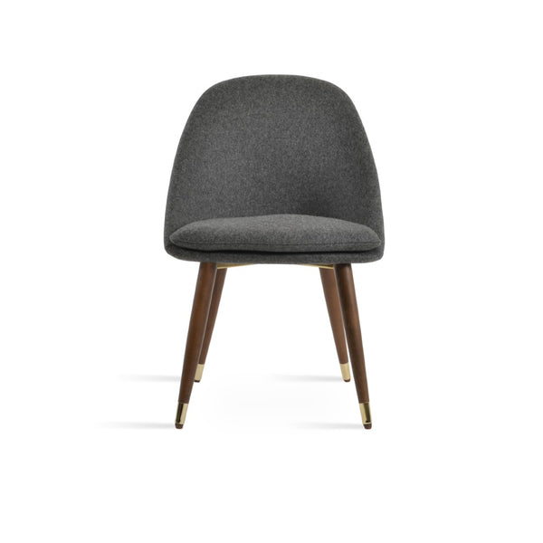 Soho Concept Avanos Ptr-wood Dining Chair In Camira Blazer Wool - Luxurious Design With 10-year Guarantee! Dark Grey,Walnut,Gold  Soho-concept-dining-chair-00943