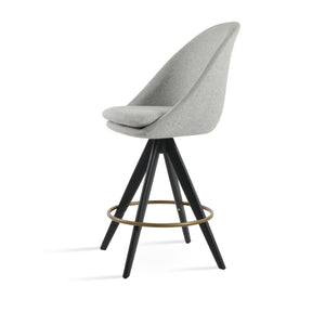 Soho Concept Avanos Pyramid-mw Barstools & Counterstools In Luxurious Wool Fabric - 10-year Guarantee & Style! Black,Brass,Silver  Soho-concept-dining-chair-10485