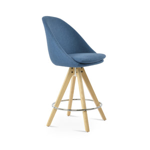 Soho Concept Avanos Pyramid Barstools & Counterstools - Durable Camira Blazer Wool, 10-year Guarantee, Chic Design Ash,Natural,Blue  Soho-concept-dining-chair-10480