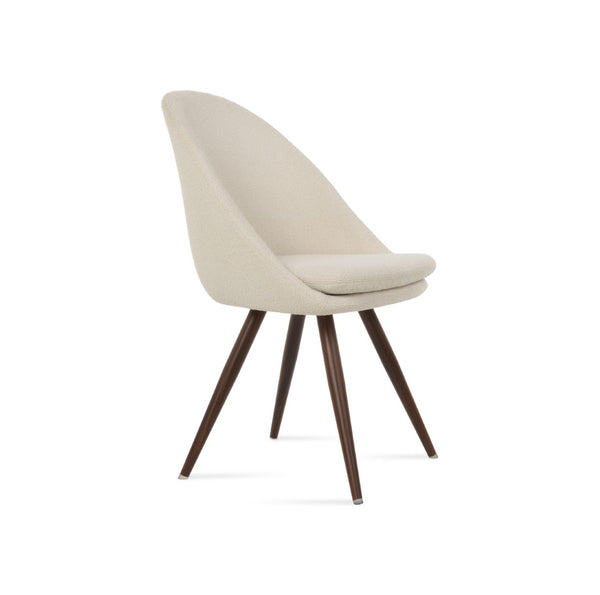 Soho Concept Avanos Star Dining Chair - Customizable Steel Bases, Luxurious Upholstery & 10-year Guarantee! Walnut,White  Soho-concept-dining-chair-01014