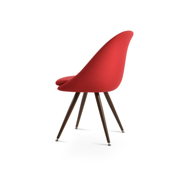 Soho Concept Avanos Star Dining Chair - Customizable Steel Bases, Luxurious Upholstery & 10-year Guarantee! Walnut,Red  Soho-concept-dining-chair-00993