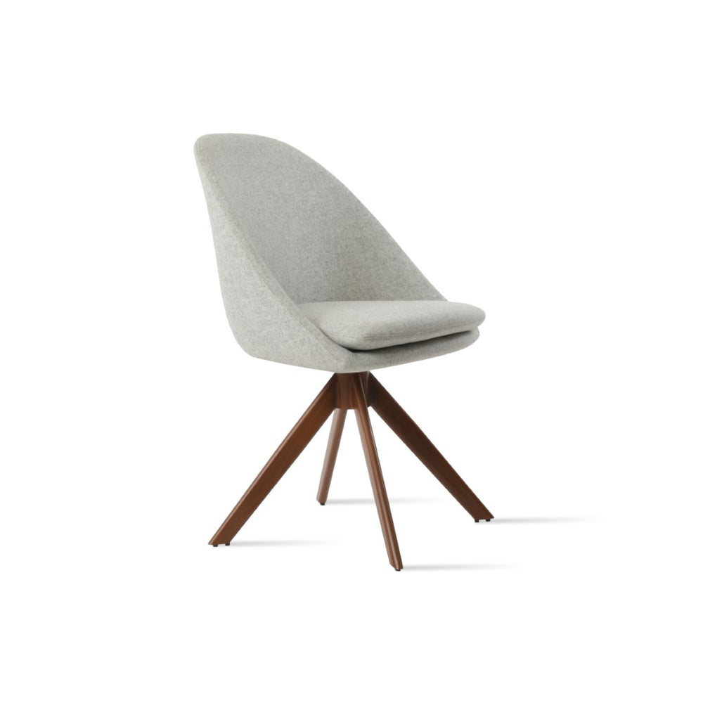 Soho Concept Avanos Sword Dining Swivel Chair In Camira Wool Fabric - Premium Comfort & 10-year Warranty! Natural,Blue  Soho-concept-dining-chair-01049