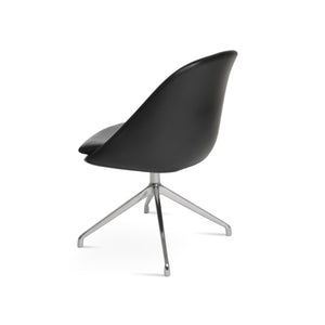 Soho Concept Avanos Spider Swivel Chair - Modern Leatherette Dining Chair With 2-year Guarantee & Stylish Finish Black  Soho-concept-dining-chair-00981