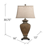 Downton Resin Table Lamp AVP1058UCNSNG Evolution by Crestview Collection