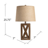 Cambria Resin Table Lamp AVP777SNG Evolution by Crestview Collection