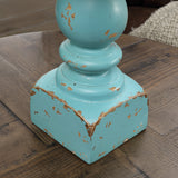 Kirksey Resin Distressed Turquoise Table Lamp AVP882BUSNG Evolution by Crestview Collection