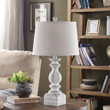 Baycliff Resin White-Washed Table Lamp AVP882WHSNG Evolution by Crestview Collection