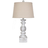 Baycliff Resin White-Washed Table Lamp AVP882WHSNG Evolution by Crestview Collection