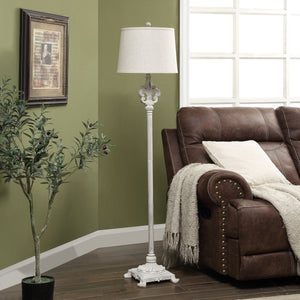 Fleur De Lis Cream Floor Lamp AVP972UCHSNG Evolution by Crestview Collection