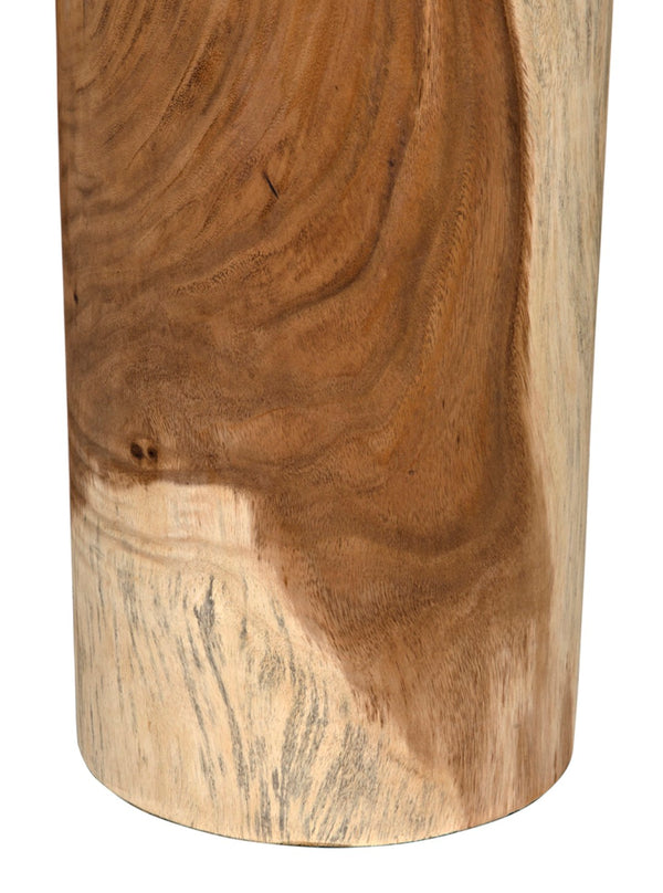 Noir Tabula Side Table - Handcrafted Munggur Wood Accent Table with Rustic Charm for Modern Spaces AW-26