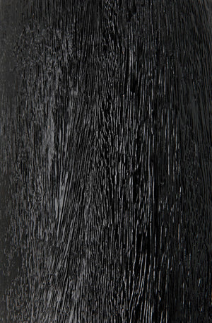 Noir Kudoro Side Table - Elegant Hourglass Design in Munggur Wood & Marble for Chic Small Spaces AW-27BB