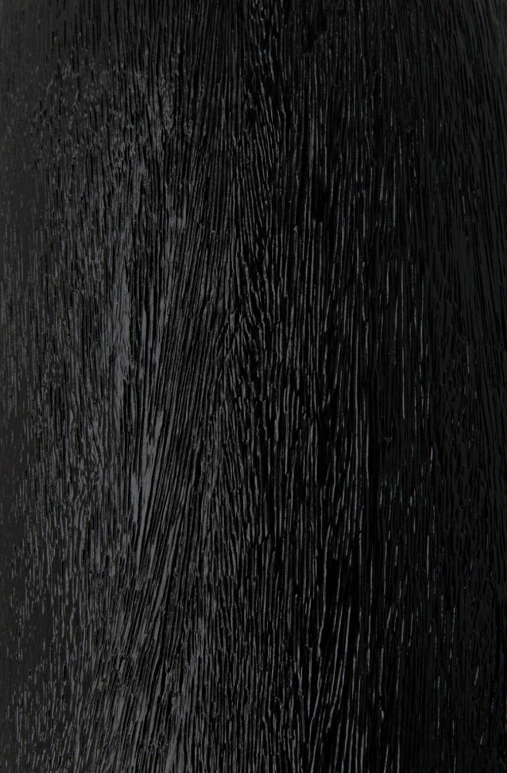 Noir Kudoro Large Side Table – Hand-Turned Munggur Wood & Marble, Hourglass Design for Modern Spaces AW-28BB