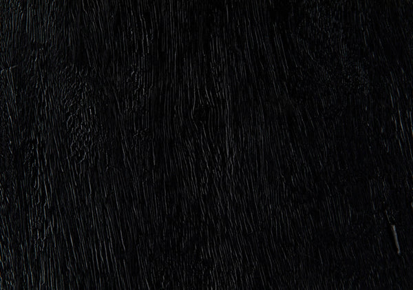 Noir Sumo Stool - Handcrafted Black Burnt Munggur Wood Accent Piece for Modern Minimalist Interiors AW-44BB