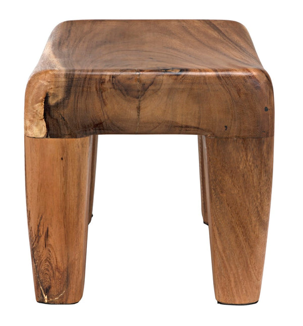 Noir Sumo Stool, Handcrafted Munggur Wood Accent Seat - Minimalist Design for Modern or Rustic Homes AW-44