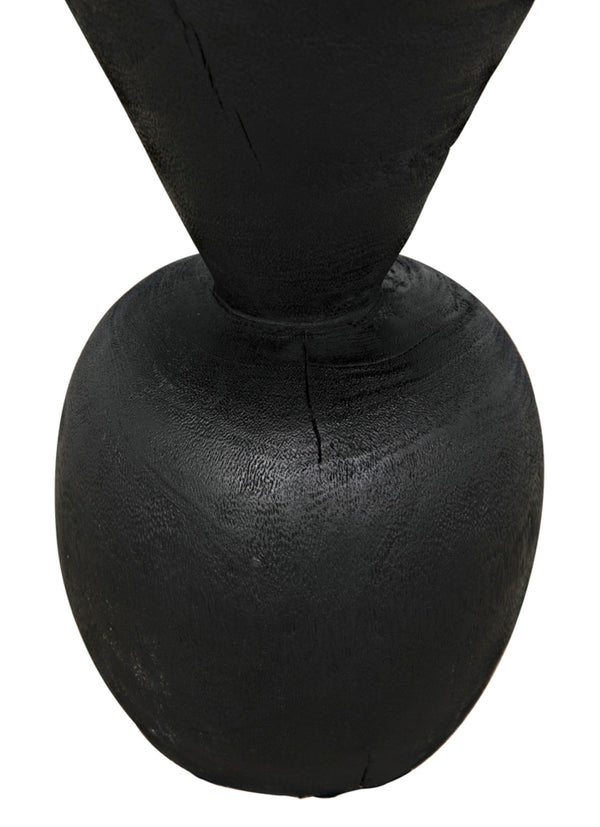 Noir Nogozi Side Table - Compact Burnt Black Accent for Modern Spaces | Stylish & Versatile Design AW-48BB