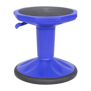English Elm Carter Adjustable Height Active Stool for Kids - Enhances Focus and Posture in Classrooms and Homes Blue AY-9001S-BL-GG