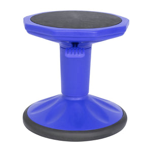 English Elm Carter Adjustable Height Active Stool for Kids - Enhances Focus and Posture in Classrooms and Homes Blue AY-9001S-BL-GG