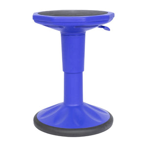 English Elm Carter Adjustable Height Active Stool for Kids - Enhances Focus and Posture in Classrooms and Homes Blue AY-9001S-BL-GG