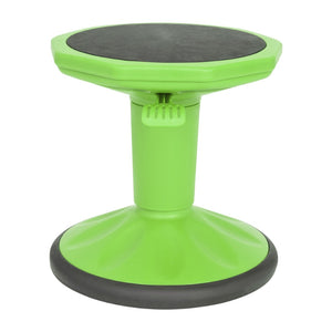 English Elm Carter Adjustable Height Active Stool for Kids - Enhances Focus and Posture in Classrooms and Homes Green AY-9001S-GN-GG