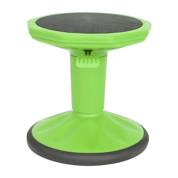English Elm Carter Adjustable Height Active Stool for Kids - Enhances Focus and Posture in Classrooms and Homes Green AY-9001S-GN-GG