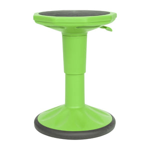 English Elm Carter Adjustable Height Active Stool for Kids - Enhances Focus and Posture in Classrooms and Homes Green AY-9001S-GN-GG