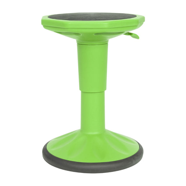 English Elm Carter Adjustable Height Active Stool for Kids - Enhances Focus and Posture in Classrooms and Homes Green AY-9001S-GN-GG