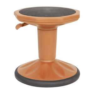 English Elm Carter Adjustable Height Active Stool for Kids - Enhances Focus and Posture in Classrooms and Homes Orange AY-9001S-OR-GG