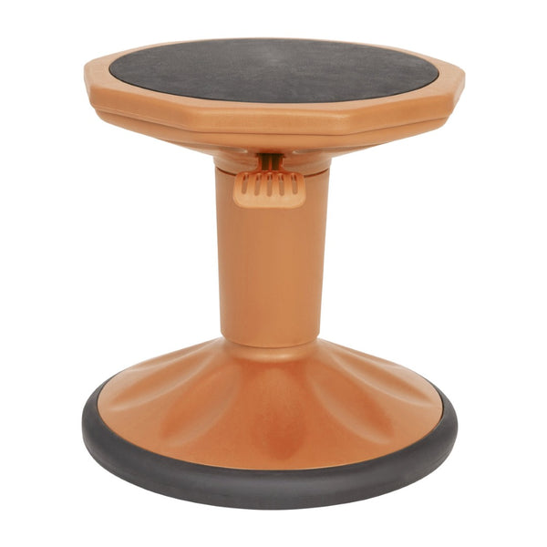 English Elm Carter Adjustable Height Active Stool for Kids - Enhances Focus and Posture in Classrooms and Homes Orange AY-9001S-OR-GG