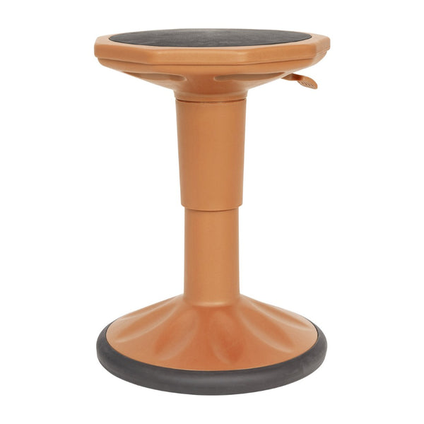 English Elm Carter Adjustable Height Active Stool for Kids - Enhances Focus and Posture in Classrooms and Homes Orange AY-9001S-OR-GG
