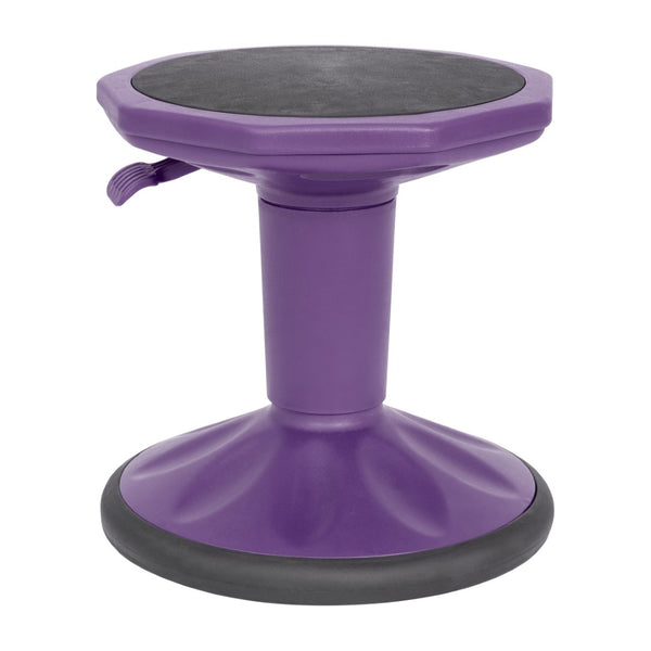 English Elm Carter Adjustable Height Active Stool for Kids - Enhances Focus and Posture in Classrooms and Homes Purple AY-9001S-PR-GG