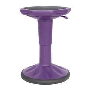 English Elm Carter Adjustable Height Active Stool for Kids - Enhances Focus and Posture in Classrooms and Homes Purple AY-9001S-PR-GG