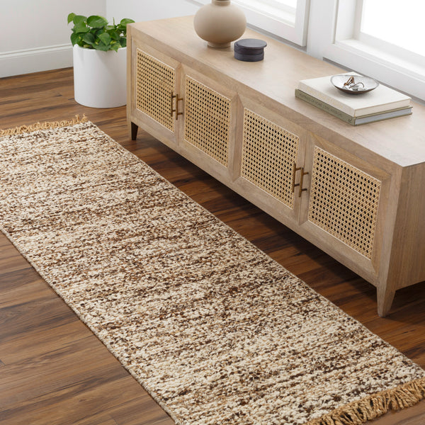 Aylin AYI-2301 2'6" x 8' Runner Handmade Rug AYI2301-268  Tan, Black, Taupe Surya