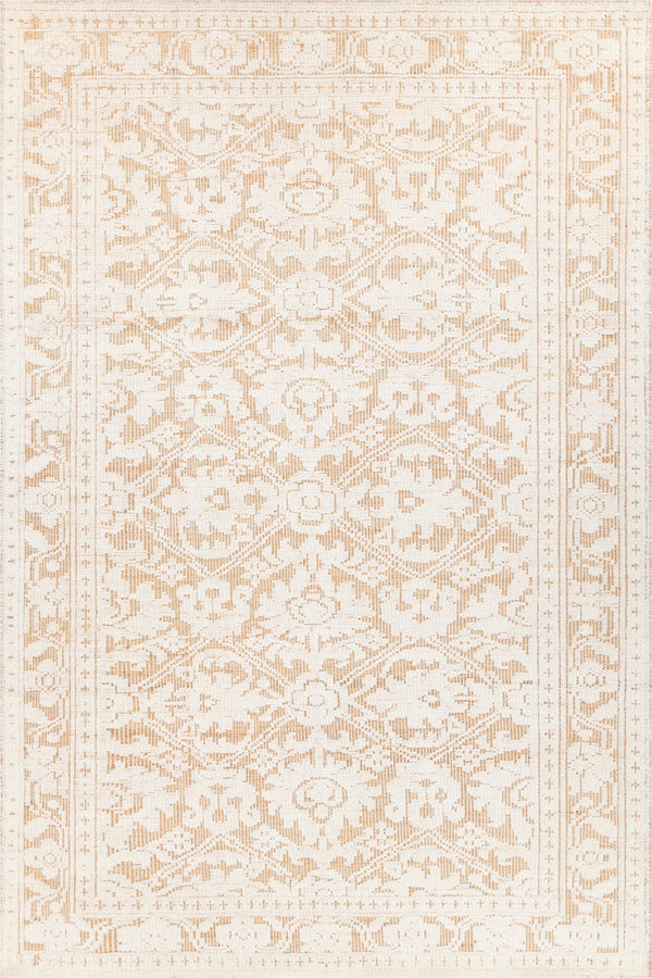 Chandra Rugs Hand Knotted Transitional Rug - Elevate Your Space With Luxurious Wool And Jute Artistry And Comfort White,Tan Wool,Jute Ayl58002-79106