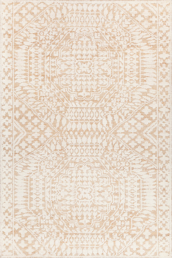 Chandra Rugs Hand Knotted Transitional Rug - Luxurious Wool & Jute Blend For Stunning Home Decor Transformation White,Tan Wool,Jute Ayl58003-576